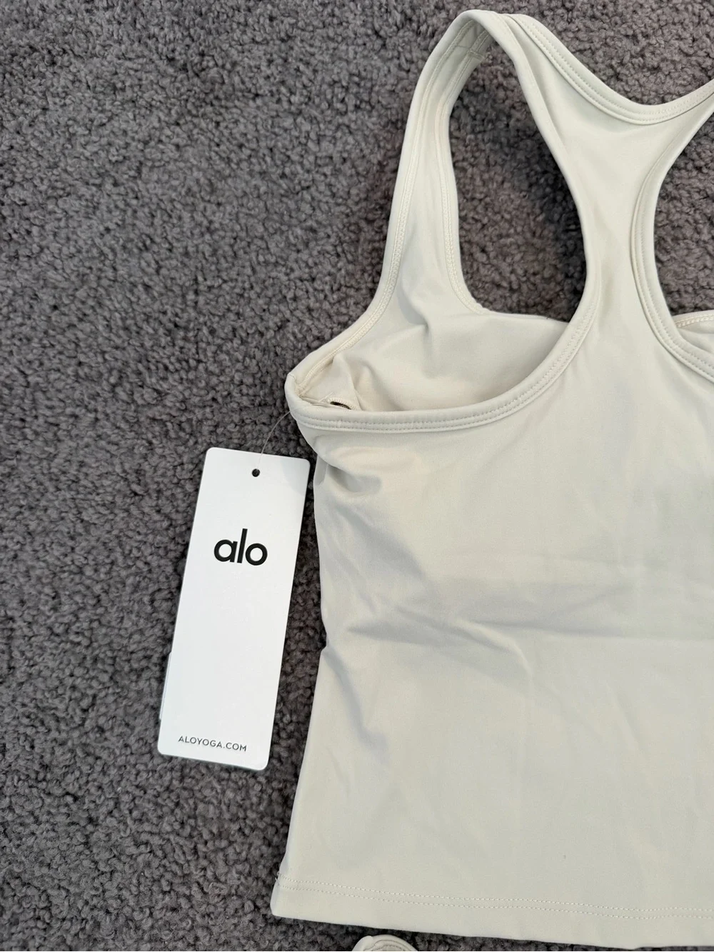 alo cream Tank and Skirt Set